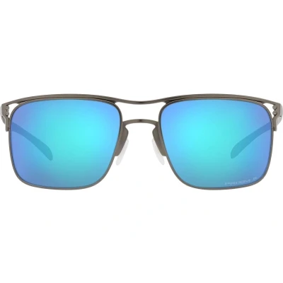 Afbeelding van Oakley Holbrook TI OO6048 04 mat gunmetal prizm sapphire gepolariseerde zonnebril Sunglasses