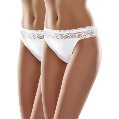 Afbeelding van Merry Style Dames Slip Onderbroek Katoen Regular Taille 2 Pack MS GAB 24 Panties nnn 2P (2Pack) Zwart S