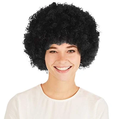 Afbeelding van dressforfun pruik clown Afro zwart verkleedkleding kostuum halloween verkleden feestkleding carnavalskleding carnaval feestkledij partykleding 303638