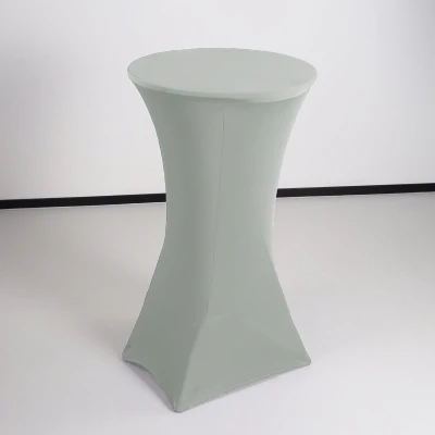 Afbeelding van Stretch rok grijs statafelrok statafel 60cm statafelhoes