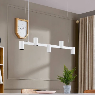 Afbeelding van Arcchio hanglamp 5lichts aluminium, kunststof GU10 wit