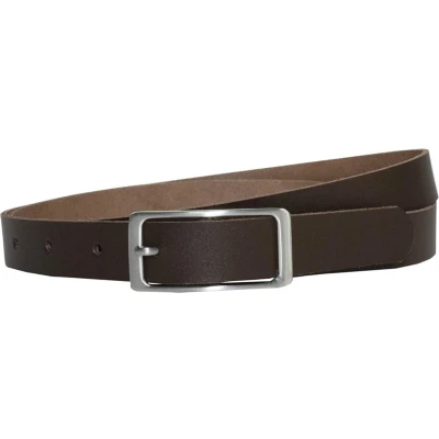 Afbeelding van Fana Belts leren dames riem bruin Taillemaat 95 Smalle ceintuur Pak