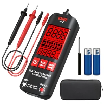 Afbeelding van BSIDE A1 Mini Digitale Multimeter Smart Electrical Tester Intelligent Voltmeter 3 Resultaten Display Dual Range Non Contact Voltage Detector voor AC 6V 1000V/90V 1000V NCV Live Wire Circuit Checker