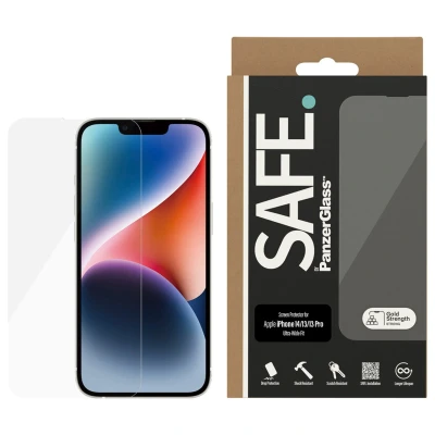 Afbeelding van Screenprotector Apple iPhone 14: PanzerGlass Safe Ultra Wide Fit