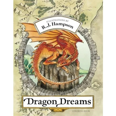 Afbeelding van Dragon Dreams Coloring Book R.J. Hampson Kleurboek voor volwassenen