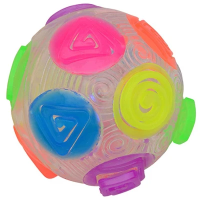 Afbeelding van Johntoy Crazy Flashing Regenboogstuiterbal met Licht