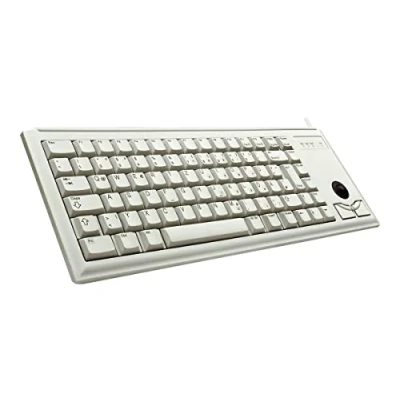 Afbeelding van Cherry G84 4400 LUBFR 0 toetsenbord USB 84 toetsen IBM MF FR + Trackball lichtgrijs
