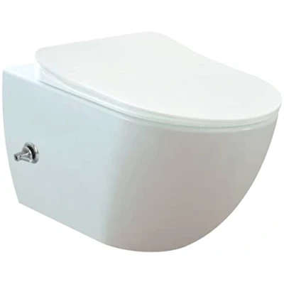 Afbeelding van Wandcloset BWS Freedom Randloos met Bidetkraan Koudwater Wit (Excl. Zitting)