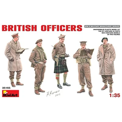 Afbeelding van Miniart British Officers (Min35165) modelbouwsets, hobbybouwspeelgoed voor kinderen, modelverf en accessoires