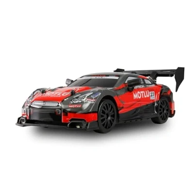 Afbeelding van Drift Racing Car, RC afstandsbediening, met ondergrondverlichting, 20 km/u, 4WD 1:24 RTR rood/zwart, incl. accu, oplaadkabel, accessoires