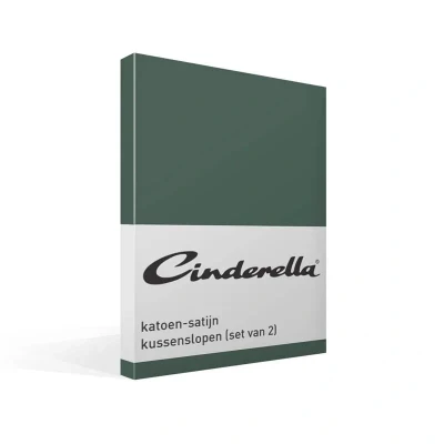 Afbeelding van Cinderella Sundays Kussenslopen 60x70 cm Satijn Green 2