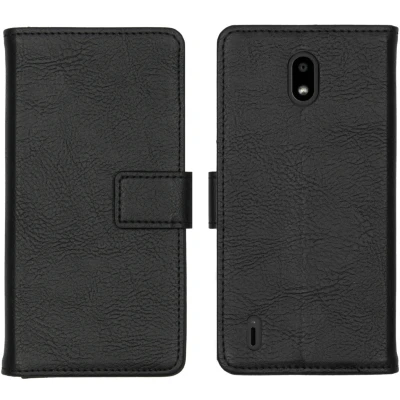 Afbeelding van Nokia 1.3 Hoesje Kunstleder iMoshion Bookcase Zwart Telefoonhoesje
