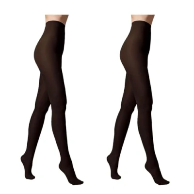 Afbeelding van Conte Elegante Dames Panty EPISODE 50 DEN Gebreide Microvezel Fluweel Zacht Klassiek Versterkte Tenen Warm voor Herfst en Winter Kleur Nero Maat 6