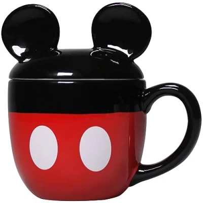 Afbeelding van Disney Mickey Mouse vormige mok met deksel 425ml