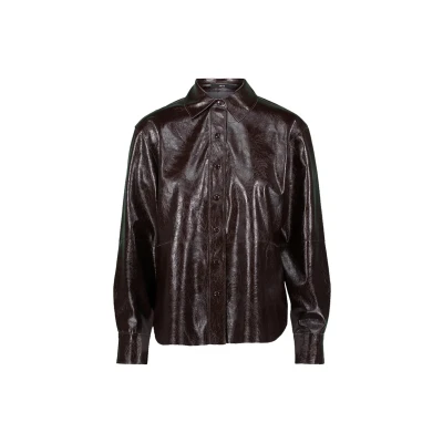 Afbeelding van zero Imitatieleren jas, Dames, Maat: 34, Palazzo