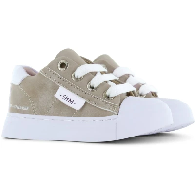 Afbeelding van Veterschoenen Meisjes, jongens Taupe Leer Shoesme Maat 33