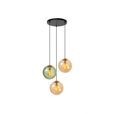 Afbeelding van Lucide Hanglamp Monsaraz 35cm 3L Groen