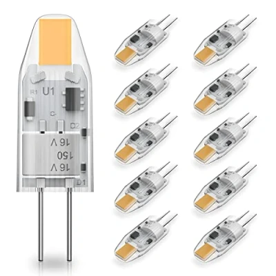 Afbeelding van RuLEDne G4 Ledlamp, 1 W, 1,5 120 lumen, 2700 K, warmwit, AC/DC 12 V, mini lamp, komt overeen met 10 W 15 halogeenlamp, niet dimbaar, flikkert niet, verpakking van stuks