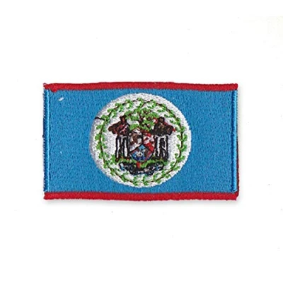 Afbeelding van Belize nationale land vlag ijzer naaien op geborduurde patch