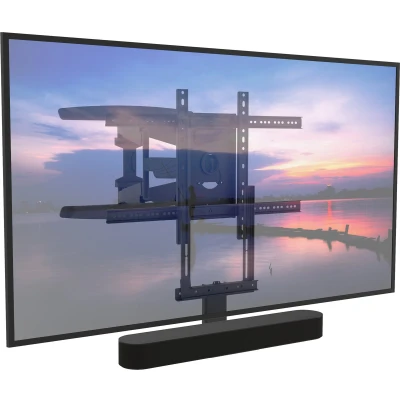 Afbeelding van Cavus WME105 CFSBB Draaibare Tv Muurbeugel &amp; Ophangbeugel geschikt voor Sonos Beam zwart VESA 35kg