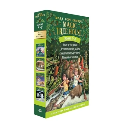 Afbeelding van Magic Tree House Books 5 8 Boxed Set: Night of the Ninjas / Afternoon on Amazon Sunset Sabertooth Midnight Moon