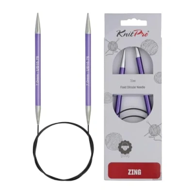Afbeelding van KnitPro Zing rondbreinaalden 80cm 7.00mm