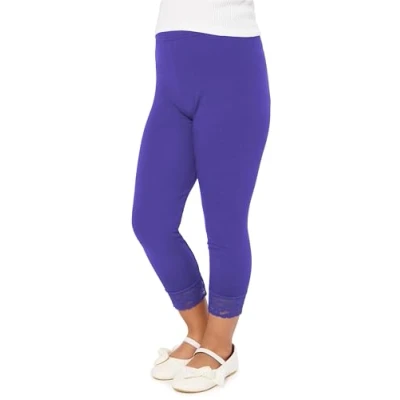 Afbeelding van Merry Style MS MS10 293 LE Meisjes Leggings Sport Vrijetijdsbroek 3/4 Capri Viscose Sporbroek Yogabroek Kobalt 134