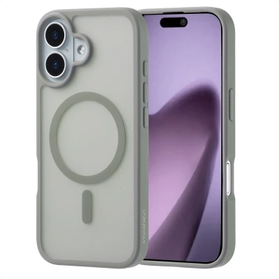 Afbeelding van Apple iPhone 17 MagSafe Hoesje Kunststof imoshion Hardcase/Backcover Grijs Telefoonhoesje