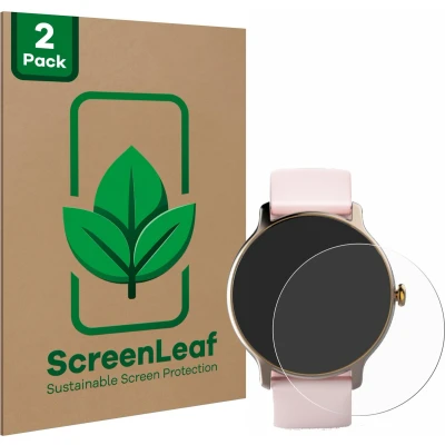 Afbeelding van ScreenLeaf Screenprotector voor Hama Fit Watch 4910 Duurzame schermbescherming Folie Beschermfolie transparant (2 Stuks)