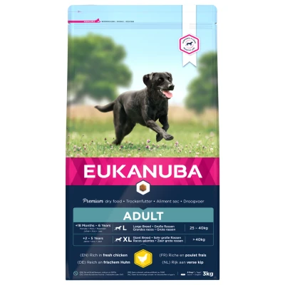 Afbeelding van 2x Eukanuba Dog Active Adult Large 3 kg