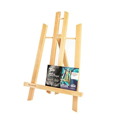 Afbeelding van Mont Marte kleine Tafelezel van Beukenhout Medium Compacte Ezel Ideale Houten om doek en spanraam tot 30 cm te presenteren Perfect voor Evenementen