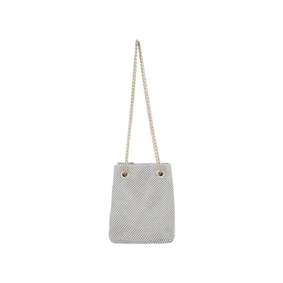 Afbeelding van faina Bucket Handtas, Dames, Maat: One Size, Silver