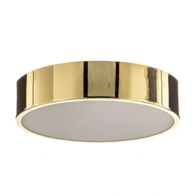 Afbeelding van Lamkur Plafondlamp Kimban van metaal, Ø 36 cm, goud