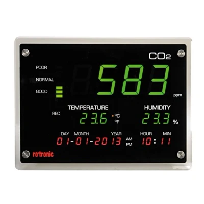 Afbeelding van ROTRONIC CO2 display voor bewaking van de luchtkwaliteit binnenshuis