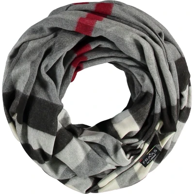 Afbeelding van Fraas Plaid Cashmink LOOP MADE IN Germany Sjaal, Dames, Maat: One Size, Light aluminium