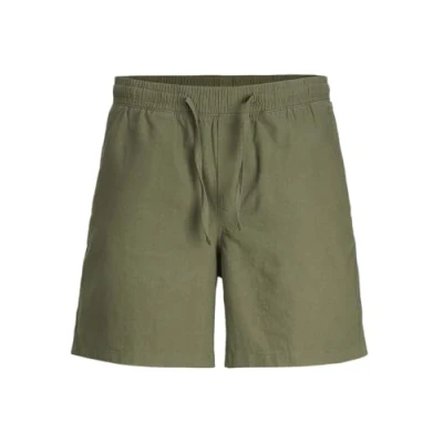 Afbeelding van JACK&amp;JONES PLUS JPSTJAIDEN JJSUMMER Linen BLE Short PLS, Dusty Olive, 44