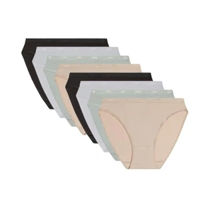 Afbeelding van DIM Les Pockets EcoDim x8, zwart/wit/grijs/huid, XXL 8 vrouwen,