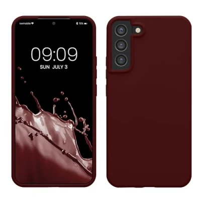 Afbeelding van kwmobile telefoonhoesje compatibel met Samsung Galaxy S22 Plus hoesje Zachte case voor smartphone Back cover in wijnrood