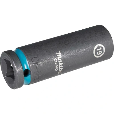 Afbeelding van Makita Accessoires E 16499 Krachtdop 19x82mm Impact Black 1/2&quot; VK