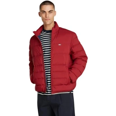 Afbeelding van Tommy Jeans Packable Jacket Gewatteerde jas, Heren, Maat: Large, Regatta red