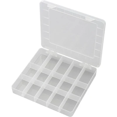 Afbeelding van TRU COMPONENTS PP15 01 Assortimentsdoos (l x b h) 200 175 26 mm Aantal vakken: 15 Vaste onderverdeling Inhoud 1 stuk(s)