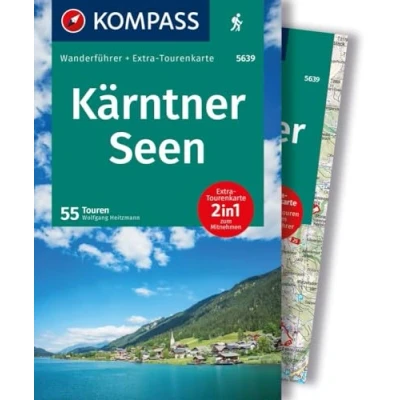 Afbeelding van KOMPASS Wanderführer Kärntner Seen, 55 Touren mit Extra Tourenkarte: GPS Daten zum Download: 5639