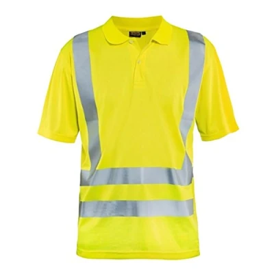 Afbeelding van Poloshirt korte mouw knoopsluiting High Vis 3391 fluo geel