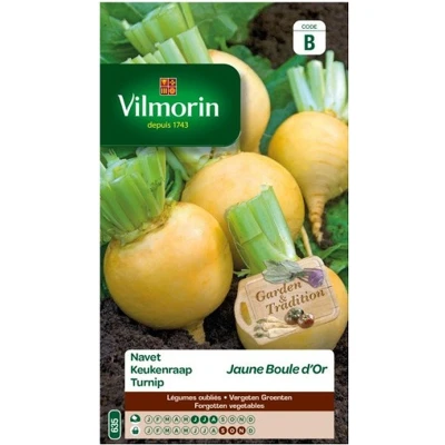 Afbeelding van Vilmorin Keukenraap Jaune Boule d&#039;or V633