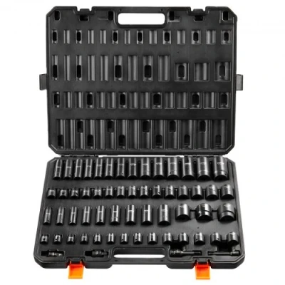 Afbeelding van VEVOR slagmoersleuteldoppenset 3/8 &amp; 1/2 inch 59 delige doppen