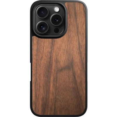 Afbeelding van Woodcessories Magnetische bumper hoes compatibel met iPhone 16 Pro houten magneet