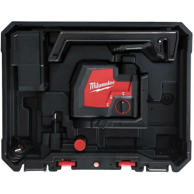 Afbeelding van Milwaukee L4 CLLP 301C Redlithium USB kruislijnlaser/loodlaser