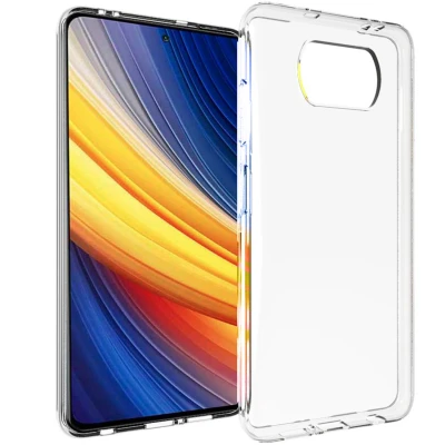 Afbeelding van Xiaomi Poco X3 Pro Hoesje Siliconen en TPU (zacht) Accezz Softcase/Backcover Transparant Telefoonhoesje