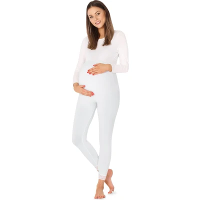 Afbeelding van BE Mammy Dames Leggings Zwangerschapskleding Lange 7/8 Viscose BE20 262 LE Wit XL