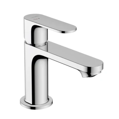 Afbeelding van Hansgrohe rebris s eengreeps wastafelkraan 80 coolstart met pop up trekwaste chroom 72513000